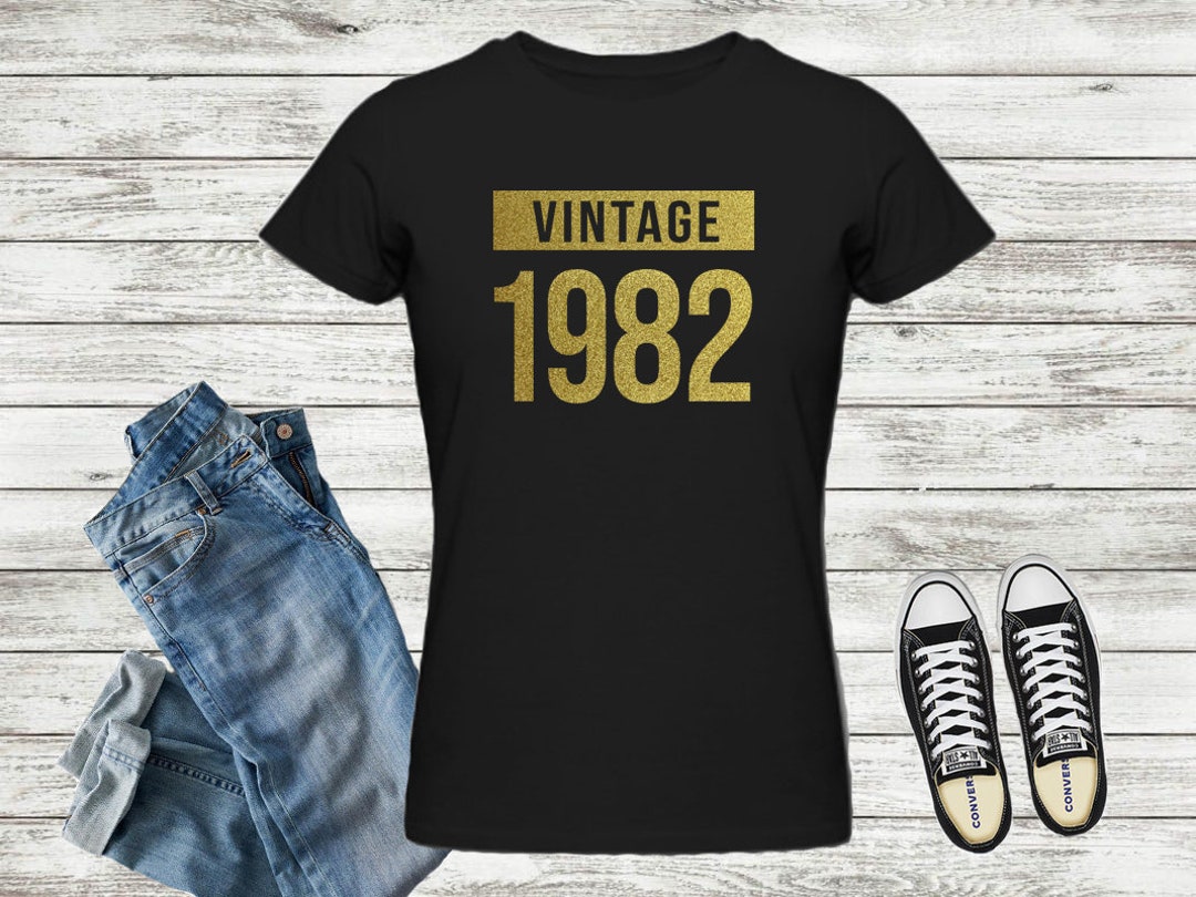 1982 Birthday SVG | Vintage 1982 SVG Clipart | Vintage 1982 Cut File ...