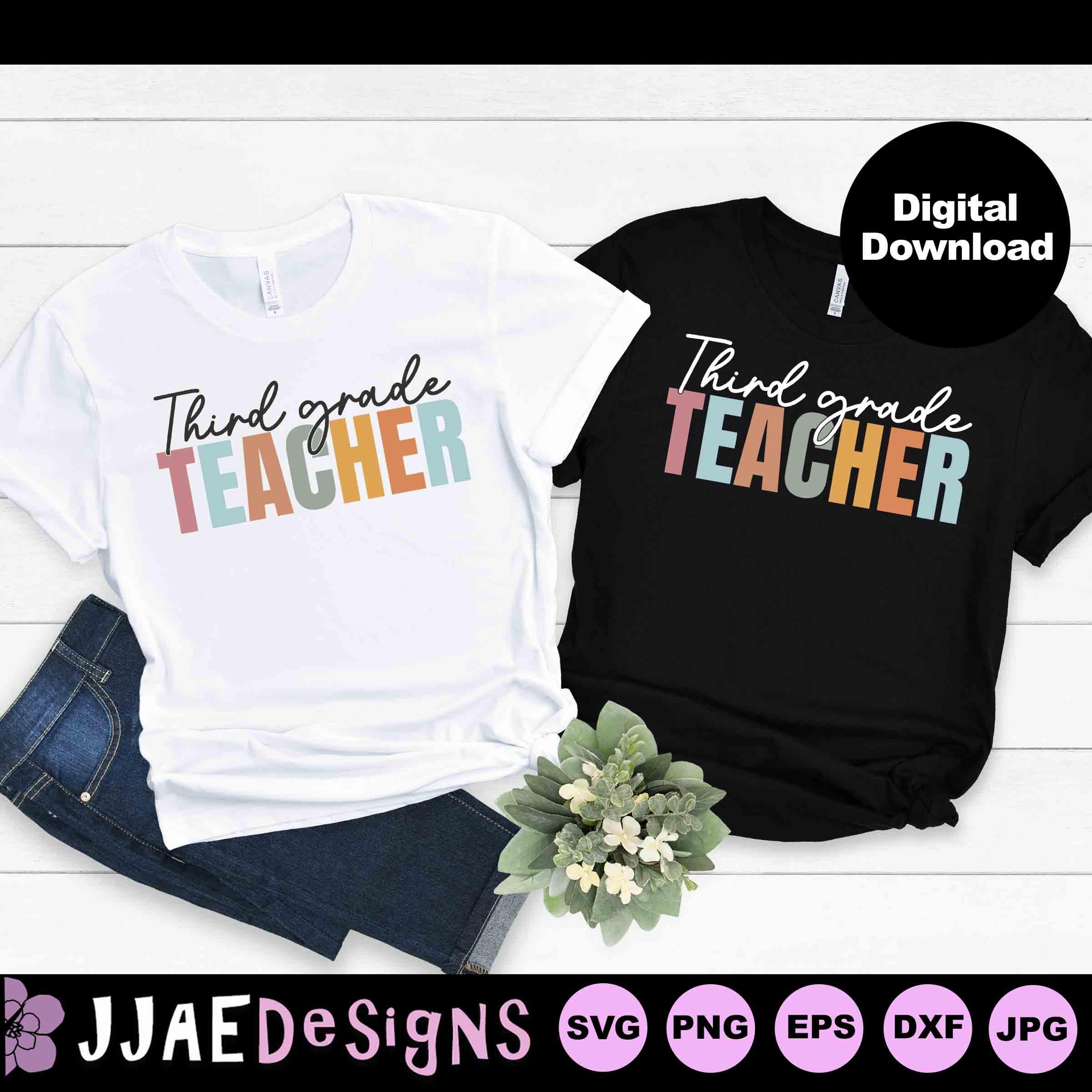 3rd Grade Teacher Svg, Grade School Svg, Back to School Svg, 3rd Grade ...