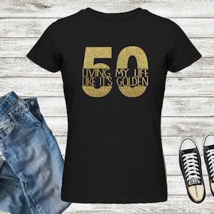 50º aniversário SVG | Vivendo minha vida como se fosse dourada SVG | Camiseta de aniversário de 50 anos | 1970 SVG | Arquivo de corte para Cricut | Svg Jpg Eps Png Dxf Download