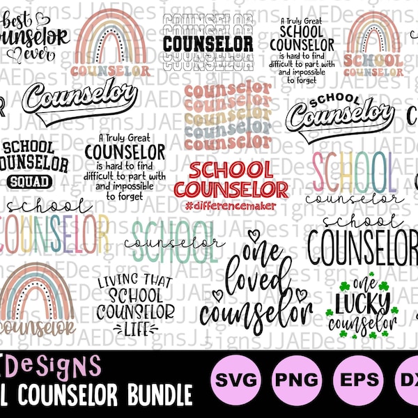 School Counselor Svg, Counselor shirt svg, Counselor Life Teacher shirt Svg, Counselor Squad Svg, Back to School svg png eps jpg dxf pdf
