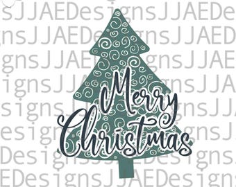 Merry Christmas SVG cut file, christmas svg, Merry Christmas png, svg File for Cricut, Silhouette Merry cut file svg, dxf, png, eps, jpg