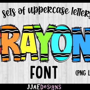 Crayon PNG Letters Sublimation, Alphabet Bundle, Crayon png school font, Bulletin Board Letters Alphabet, Back to School Doodle Letters png image 1