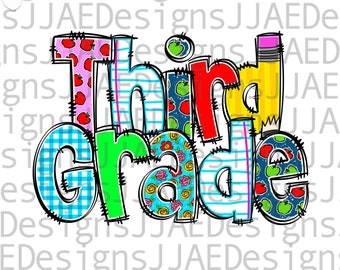 Third grade png | 3rd Grade png | back to school png | 3rd grade sublimation school life png jpg, third grade teacher png INSTANT DOWNLOAD