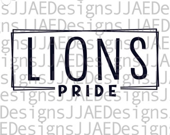 Lejon svg, skolandatskjortor svg, skolmaskot svg, lejonens skollag svg, lärarskjorta svg, eps, dxf, png, jpg, vinyl, lejonklippfil