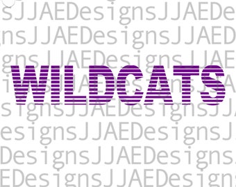 Wildcats svg, school sports team shirt svg, school mascot svg, wildcat school svg, wildcat shirt svg, eps, dxf, png, jpg, cut file