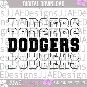 Dodgers svg, school spirit shirts svg, dodgers school mascot svg, dodgers school team svg, dodgers shirt svg, eps, dxf, png, jpg cut file