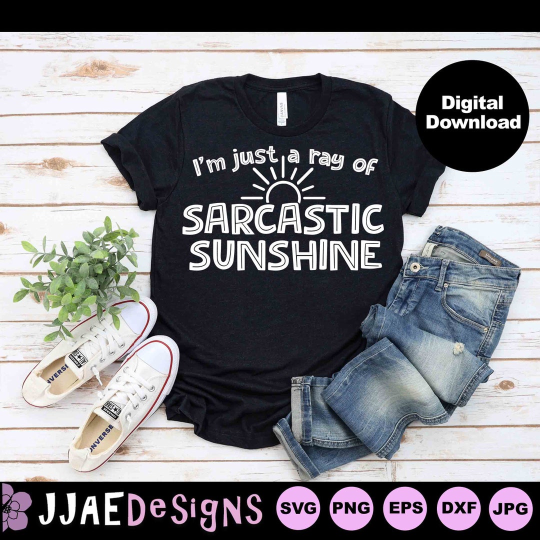Sarcasm Svg, A Ray of Sarcastic Sunshine Svg Funny Sayings Svg Sarcasm