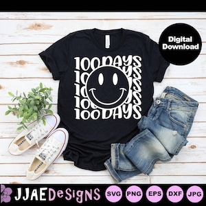 100 dagen school SVG, 100e dag van school svg, 100e dag svg, leraar shirt SVG, Svg-bestanden voor cricut silhouette, svg, dxf, eps, png, jpg
