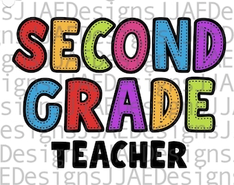 Insegnante di seconda elementare Svg, vita da insegnante Svg, maglietta da insegnante di seconda elementare Svg, insegnante di seconda elementare ritorno a scuola, Svg di seconda elementare, Dxf Png Eps Jpg
