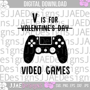 V ist für Videospiele svg | Gamer svg | Gaming Videospiel svg | Gaming svg | Game Controller Datei | Spiel svg, eps, dxf, png, jpg, svg cut Datei