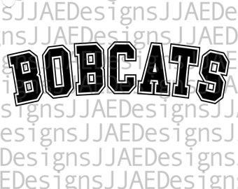 Bobcats svg, school sports team shirt svg, school mascot svg, bobcats school svg, bobcats shirt svg, eps, dxf, png, jpg, cut file