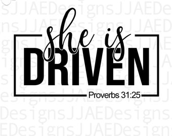 She is Driven svg, mom svg, mom life svg mommy svg, Mother svg, Mothers Day svg, dxf, png, eps, jpg, instant download cut file