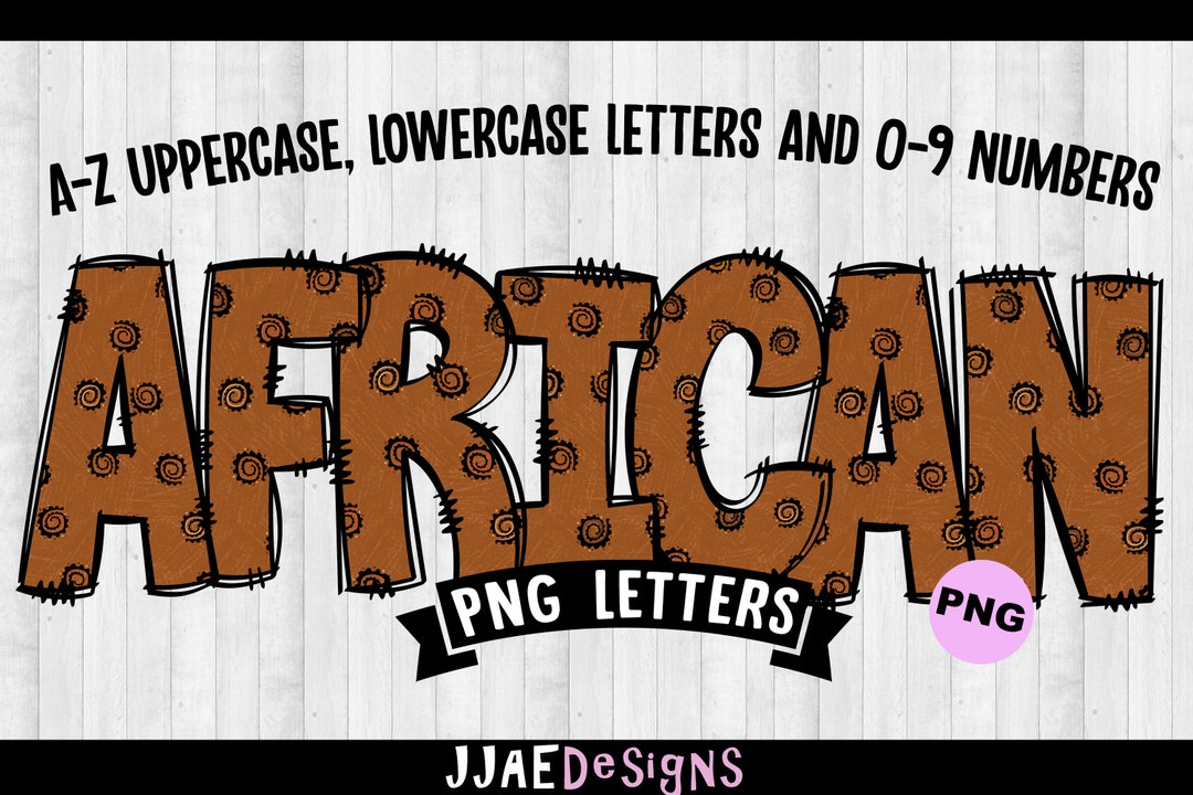 Africa Alphabet Bundle, Ethnic Alphabet Letters, Black History Month