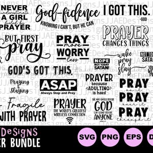 Prayer svg, Christian svg, Prayer svg Bundle, Christian svg bundle, Power in prayer, religious svg png eps dxf jpg pdf, svg file for cricut