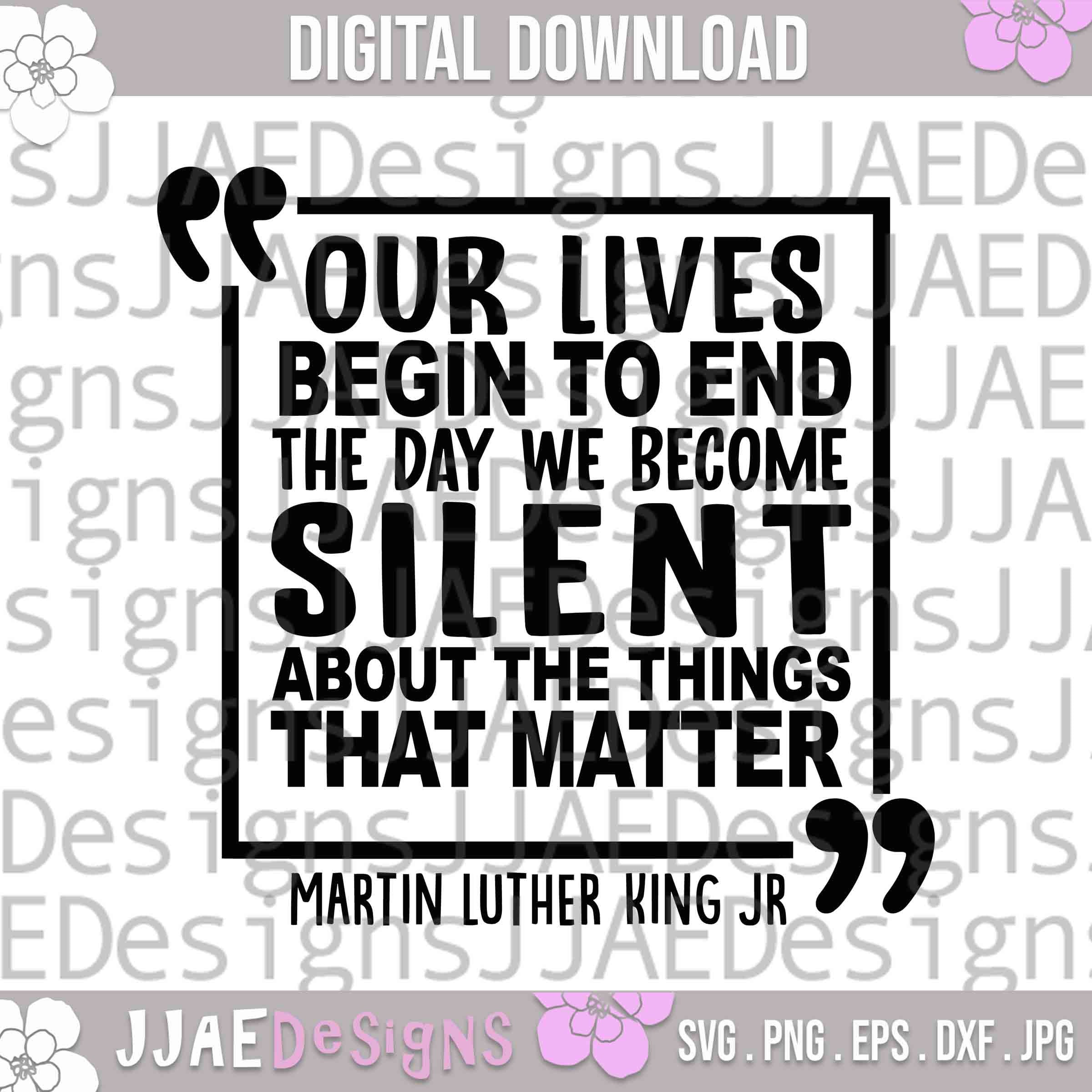 Martin Luther King Jr Quote Svg | Black History Svg | Black Svg | Black ...
