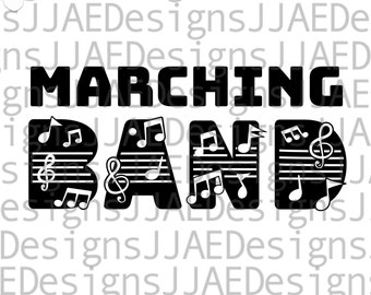 Orkiestra marszowa svg | zespół svg | koszulka zespołu marszowego svg | zespół marszowy png svg | rodzina zespołu svg | mama zespołu svg, eps, png, dxf, plik do cięcia