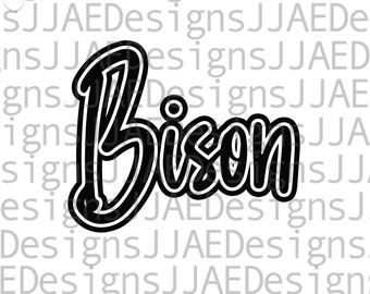 Bison svg, school spirit shirts svg, bison school mascot svg, bison school team svg, bison shirt svg, eps, dxf, png, jpg, vinyl cut file