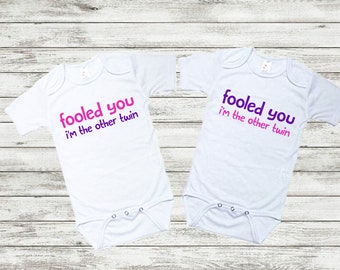 Fooled You I'm the Other Twin SVG, Cute Baby Twin svg ,Baby Twin svg, twin Boys, cute infant onesie, svg, png, jpg, dxf, cricut cut files