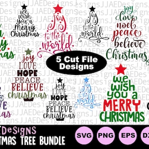 Weihnachtsbaum-Svg-bundle, Weihnachtsbaum Wortkunst svg, Weihnachtsbaum SVG-Schnittdatei für Cricut und Silhouette, svg, dxf, png, eps, jpg