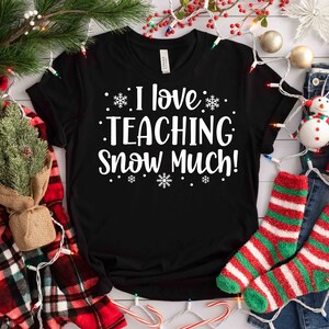 Lehrer svg, Weihnachtslehrer SVG, I Liebe Unterricht Schnee viel, svg Dateien, svg Cut File für Cricut and Silhouette, svg, dxf, png, eps, jpg