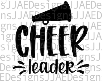 Cheerleader svg, jubeln svg, Cheerleader svg, jubelndes Shirt svg, eps, dxf, pdf, png, jpg, jubeln geschnitten Datei für Silhouette Cricut, digitale Datei