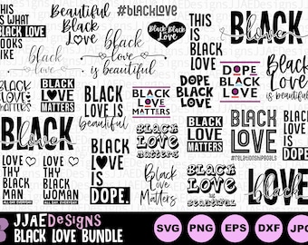 Paquete de SVG de amor negro, SVG de pareja negra, SVG afroamericano, archivo SVG para Cricut, SVG de mujeres negras, SVG del Día de San Valentín, EPS, PNG, JPG, DXF