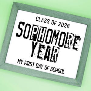 Premier jour de la deuxième année, deuxième année 2028, premier jour d'école, signe de la rentrée scolaire, classe de 2028 SVG, premier jour deuxième jour de deuxième année d'école, svg 2028