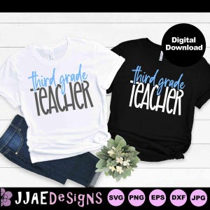 3rd Grade Teacher svg, Third Grade Teacher svg, 3rd grade svg, back to school svg, third grade svg, eps, dxf, png, jpg, INSTANT DOWNLOAD