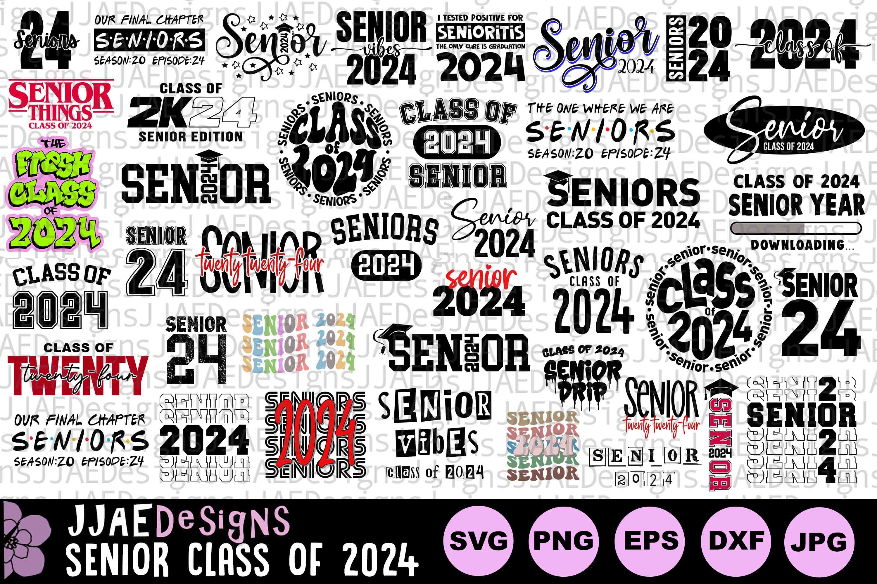 Class of 2024 SVG Senior 2024 SVG Bundle 2024 Senior Svg Etsy Sweden