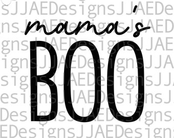 Mama's Boo SVG, Baby Halloween SVG, Kleinkind geschnitten, Halloween Strampler svg, Cricut und Silhouette svg-Datei eps, svg, dxf, png, jpg