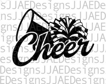 Cheerleader svg, jubeln svg, Cheerleader svg, jubelndes Shirt svg, eps, dxf, pdf, png, jpg, jubeln geschnitten Datei für Silhouette Cricut, digitale Datei