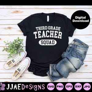3rd Grade Teacher svg, Third Grade Crew svg, back to school svg, 3rd grade svg, third grade svg, eps, svg, dxf, png, jpg, INSTANT DOWNLOAD