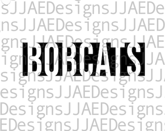 Bobcats svg, school sports team shirt svg, school mascot svg, bobcats school svg, bobcats shirt svg, eps, dxf, png, jpg, cut file