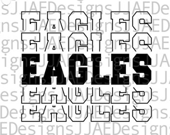 Adler SVG, Schulsport Team Shirt svg, Schulmaskottchen svg, Adler Schule svg, Adler Shirt svg, eps, dxf, png, jpg, cut-Datei