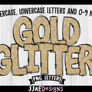 Gold Glitter Doodle Letters, Glitter Alphabet letters, Gold PNG, Gold Glitter Alphabet Letters, Alphabet Doodles PNG Bulletin Board Letters