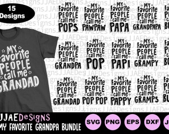 Ensemble svg grand-père | grand-père svg | Svg fête des pères | fichier coupé svg | Papi bubba paw paw pop svg | grand-père svg | EPS, svg, dxf, png, jpg