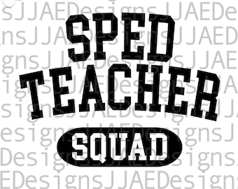 SPED lärargrupp svg | Specialpedagogsvg, SPED lärarlivssvg, SPED svg, specialpedagogskjorta svg dxf png eps jpg