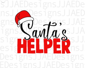 Christmas svg, Santa's Helper svg, Merry Christmas SVG, Santa Svg Files, Vinyl Cut File for Cricut and Silhouette, svg, dxf, png, eps, jpg