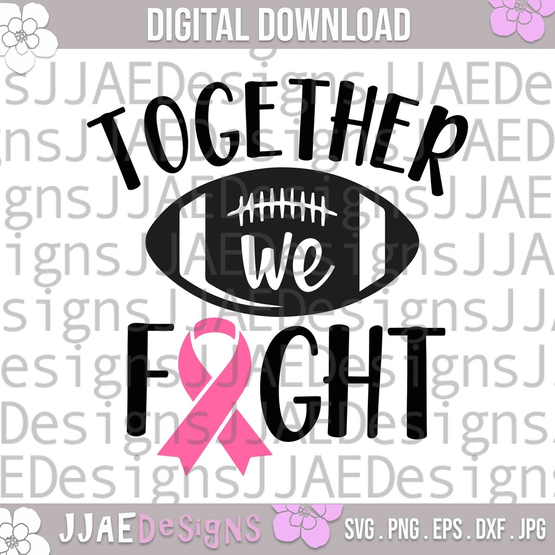 Breast Cancer Football Svg Cancer Ribbon SVG Breast Cancer Awareness