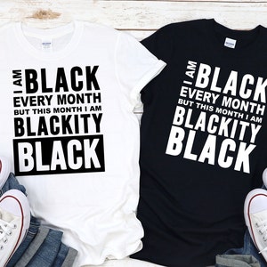 Sono Blackity Black questo mese svg / afroamericano svg / storia nera svg / citazione nera svg / eps, svg, dxf, png, jpg / DOWNLOAD IMMEDIATO
