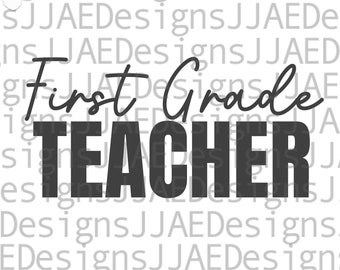 Erste Klasse Lehrer svg | 1.klasse Lehrer svg | zurück zu Schule svg | 1.klasse Lehrer Shirt svg | eps, dxf, png, jpg | SOFORTIGER DOWNLOAD