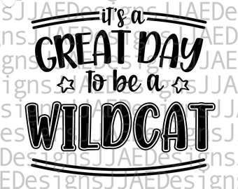 Wildcats svg, school sports team shirt svg, school mascot svg, wildcat school svg, wildcat shirt svg, eps, dxf, png, jpg, cut file