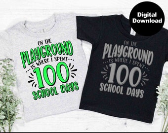 100.º día de clases SVG, 100 días de clases SVG, 100.º día SVG, camiseta de maestro SVG, archivos SVG para silueta de Cricut, SVG, DXF, EPS, PNG
