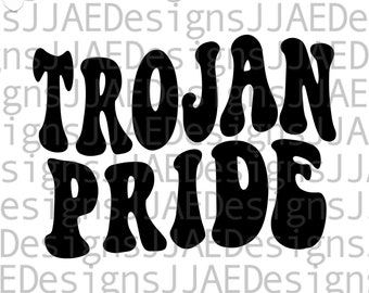 Trojan Pride svg, trojans svg, school mascot svg, trojans school team svg, trojan teacher shirt svg, eps, dxf, png, jpg, vinyl cut file