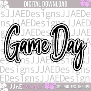 Game Day SVG, Game Day T-shirt SVG, Football Mom Tee SVG, Football Shirt SVG, Sunday Football SVG, basketbal wedstrijddag shirt SVG png