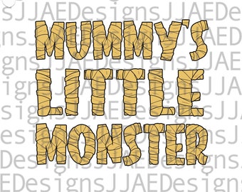 Mamas kleines Monster SVG, Baby Halloween SVG, Kleinkind SVG, Halloween Strampler SVG, Cricut und Silhouette SVG-Datei eps, svg, dxf, png, jpg
