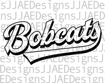 Bobcats svg, school sports team shirt svg, school mascot svg, bobcats school svg, bobcats shirt svg, eps, dxf, png, jpg, cut file