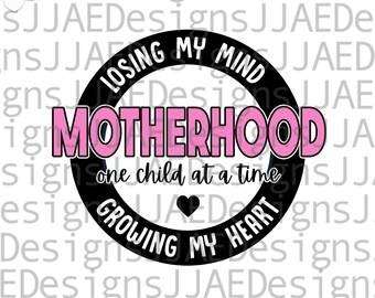 Motherhood svg, losing my mind svg, Mothers Day svg, Mother svg, mom svg, mom life svg, mommy svg, dxf, png, eps, jpg, instant download