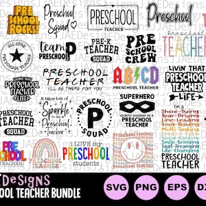 Svg d'enseignant d'âge préscolaire, Svg vie enseignant, Svg enseignant PreK, svg de la rentrée, chemise enseignant préscolaire svg, png, eps, dxf, pdf, fichier coupé