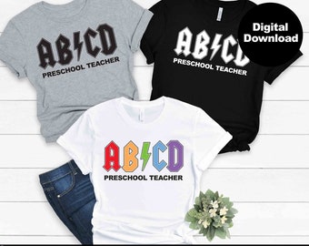 Preschool Teacher Svg, Teacher Life Svg, PreK Teacher Svg, Back to School svg, Preschool Teacher Shirt svg, png, eps, dxf, pdf, cut file